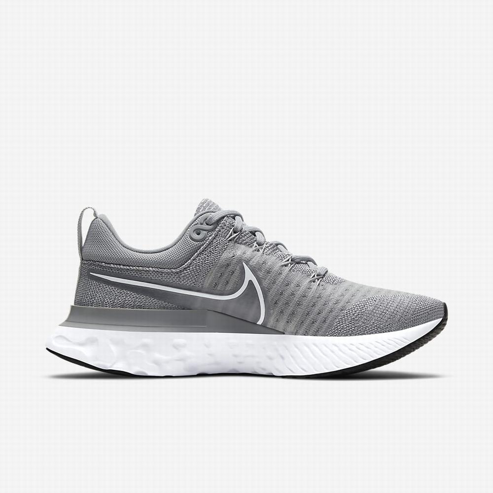 Bezecke Topanky Nike React Infinity Run Flyknit 2 Damske Siva Siva Čierne Biele | SK735026