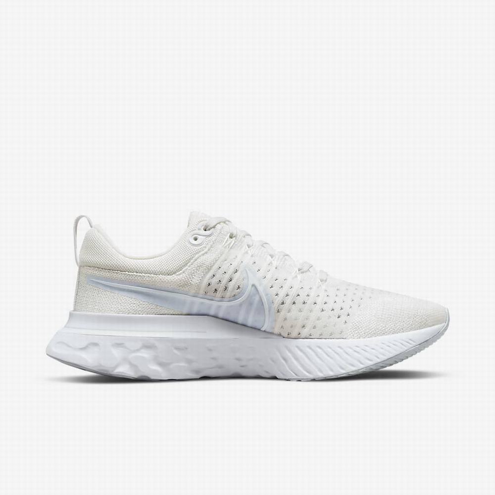 Bezecke Topanky Nike React Infinity Run Flyknit 2 Panske Biele Platina Biele | SK749305