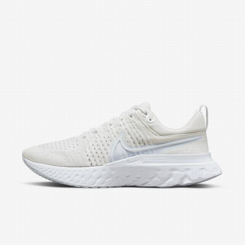 Bezecke Topanky Nike React Infinity Run Flyknit 2 Panske Biele Platina Biele | SK749305