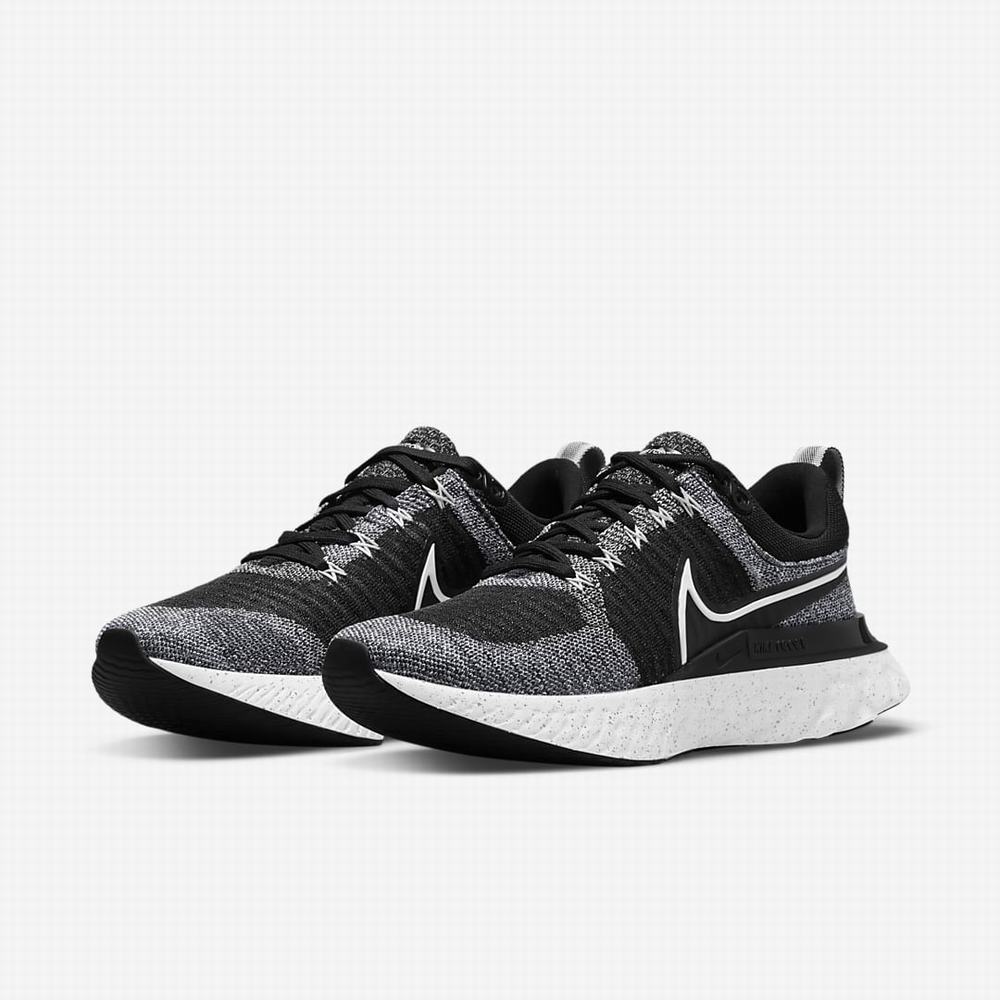 Bezecke Topanky Nike React Infinity Run Flyknit 2 Damske Biele Čierne | SK807936