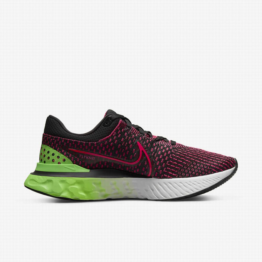 Bezecke Topanky Nike React Infinity Run Flyknit 3 Panske Čierne Zelene Červené | SK916457