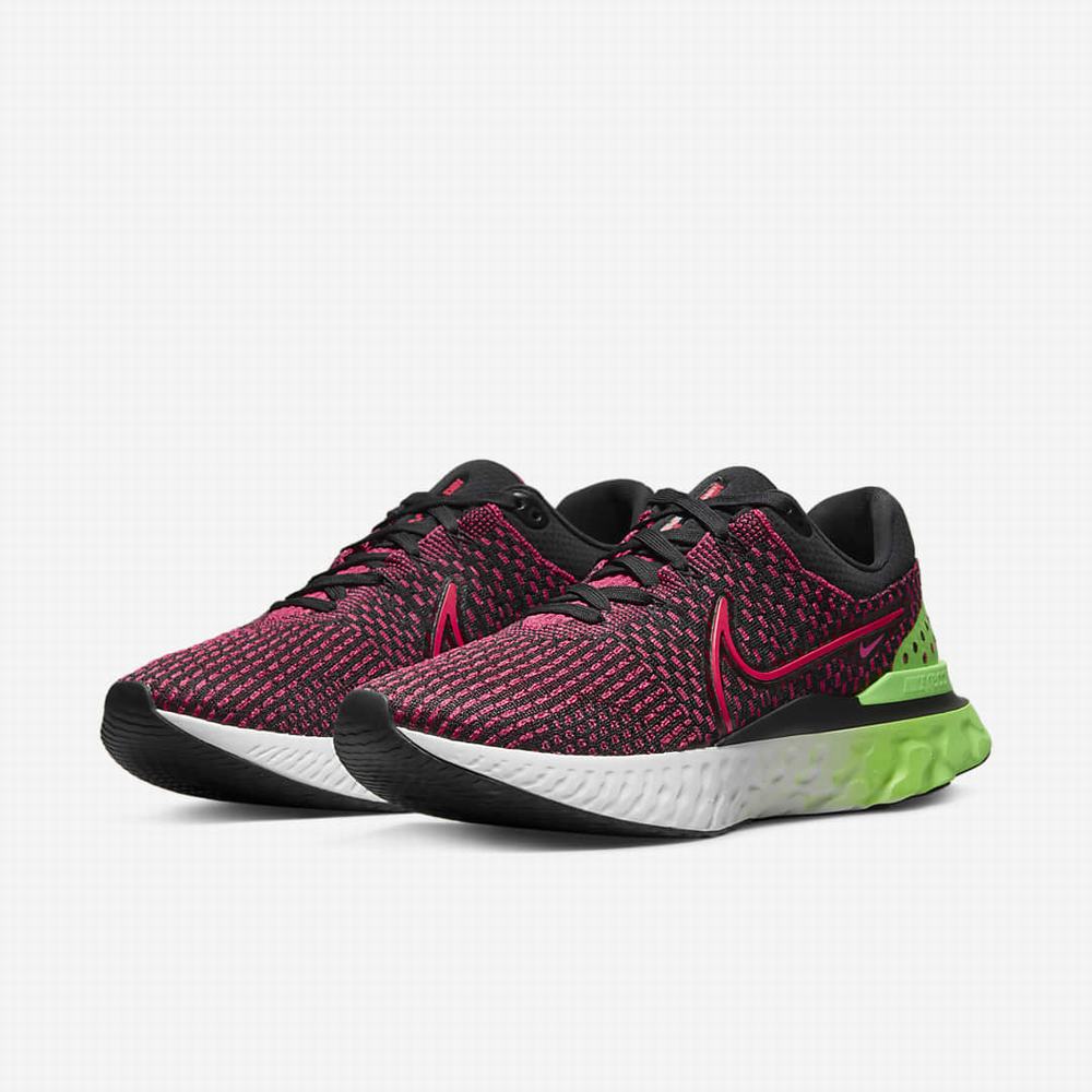 Bezecke Topanky Nike React Infinity Run Flyknit 3 Panske Čierne Zelene Červené | SK916457