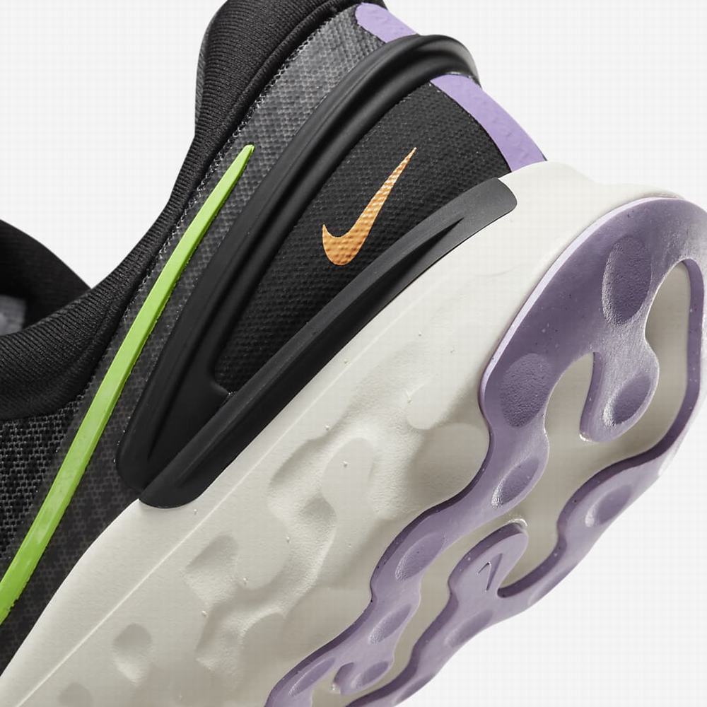 Bezecke Topanky Nike React Miler 3 Panske Tmavo Siva Čierne Biele Zelene | SK574638