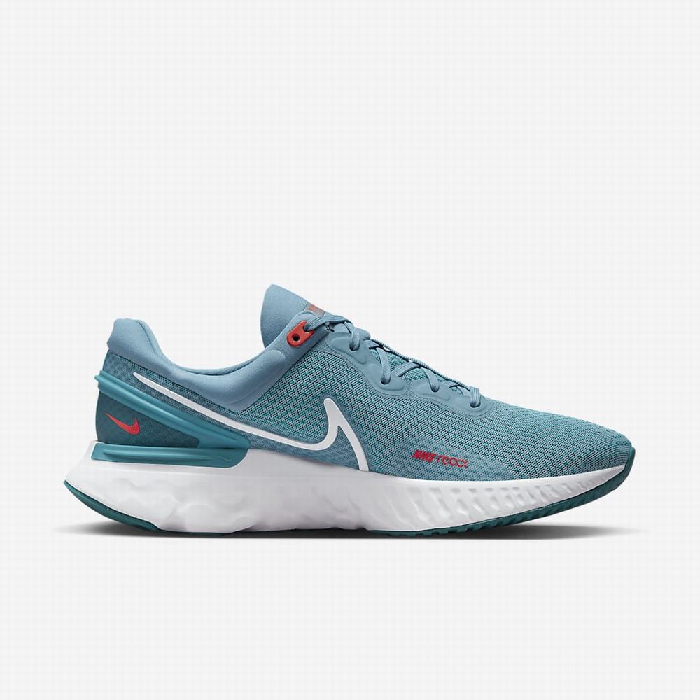 Bezecke Topanky Nike React Miler 3 Panske Modre Zelene | SK964013