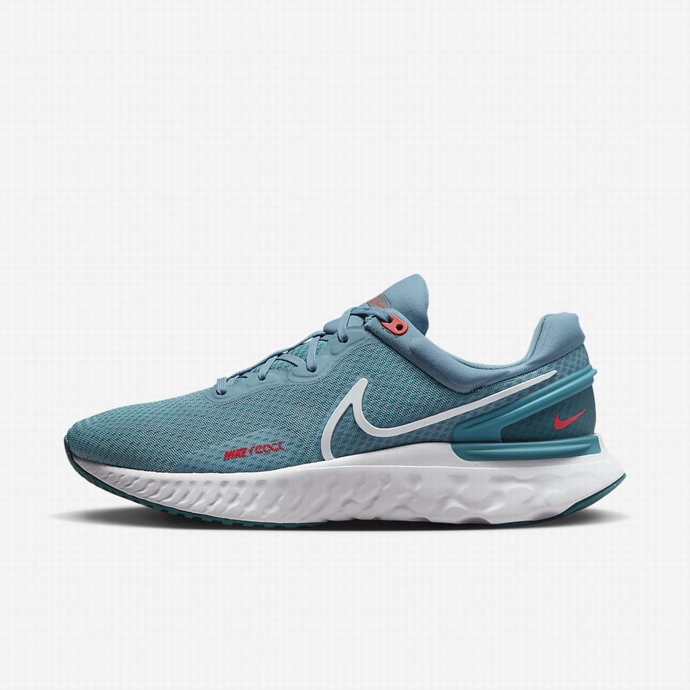 Bezecke Topanky Nike React Miler 3 Panske Modre Zelene | SK964013