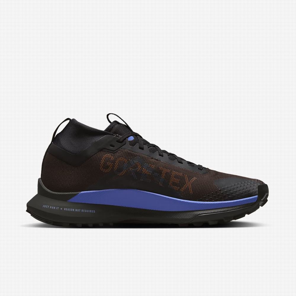 Bezecke Topanky Nike React Pegasus Trail 4 GORE-TEX Panske Hnede Čierne Zlate Modre | SK634297