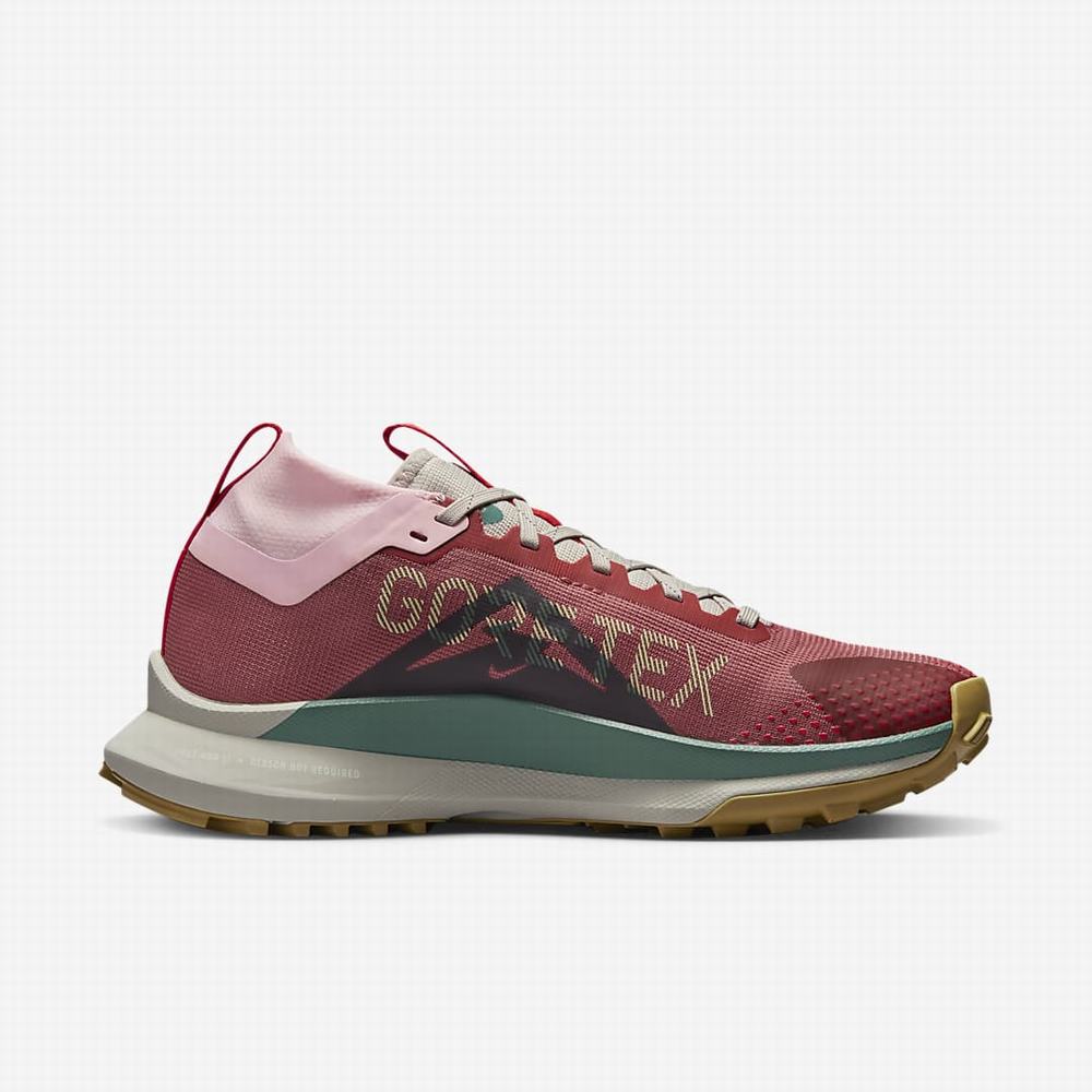 Bezecke Topanky Nike React Pegasus Trail 4 GORE-TEX Damske Ruzove Červené | SK657193