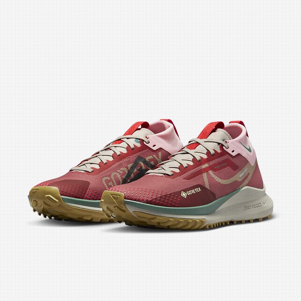 Bezecke Topanky Nike React Pegasus Trail 4 GORE-TEX Damske Ruzove Červené | SK657193