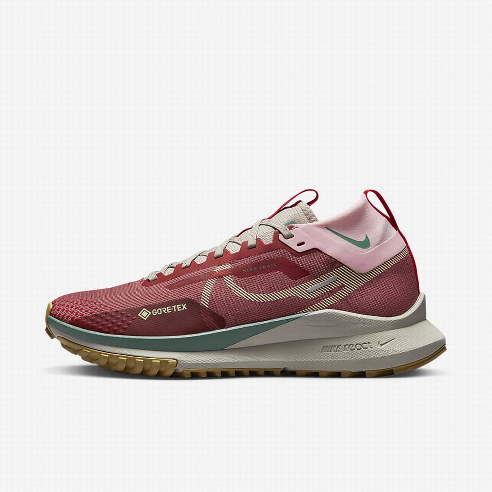 Bezecke Topanky Nike React Pegasus Trail 4 GORE-TEX Damske Ruzove Červené | SK657193