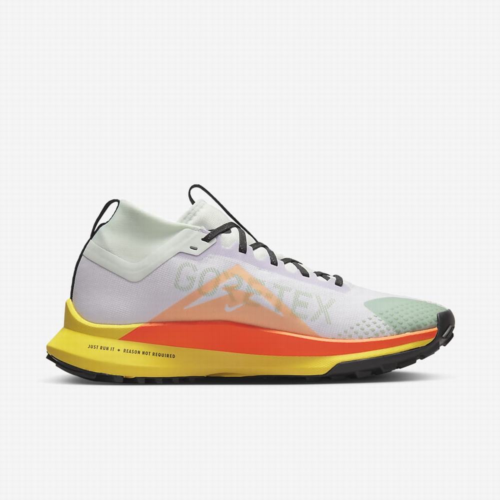 Bezecke Topanky Nike React Pegasus Trail 4 GORE-TEX Panske Nachový Zelene Žlté Oranžové | SK704296