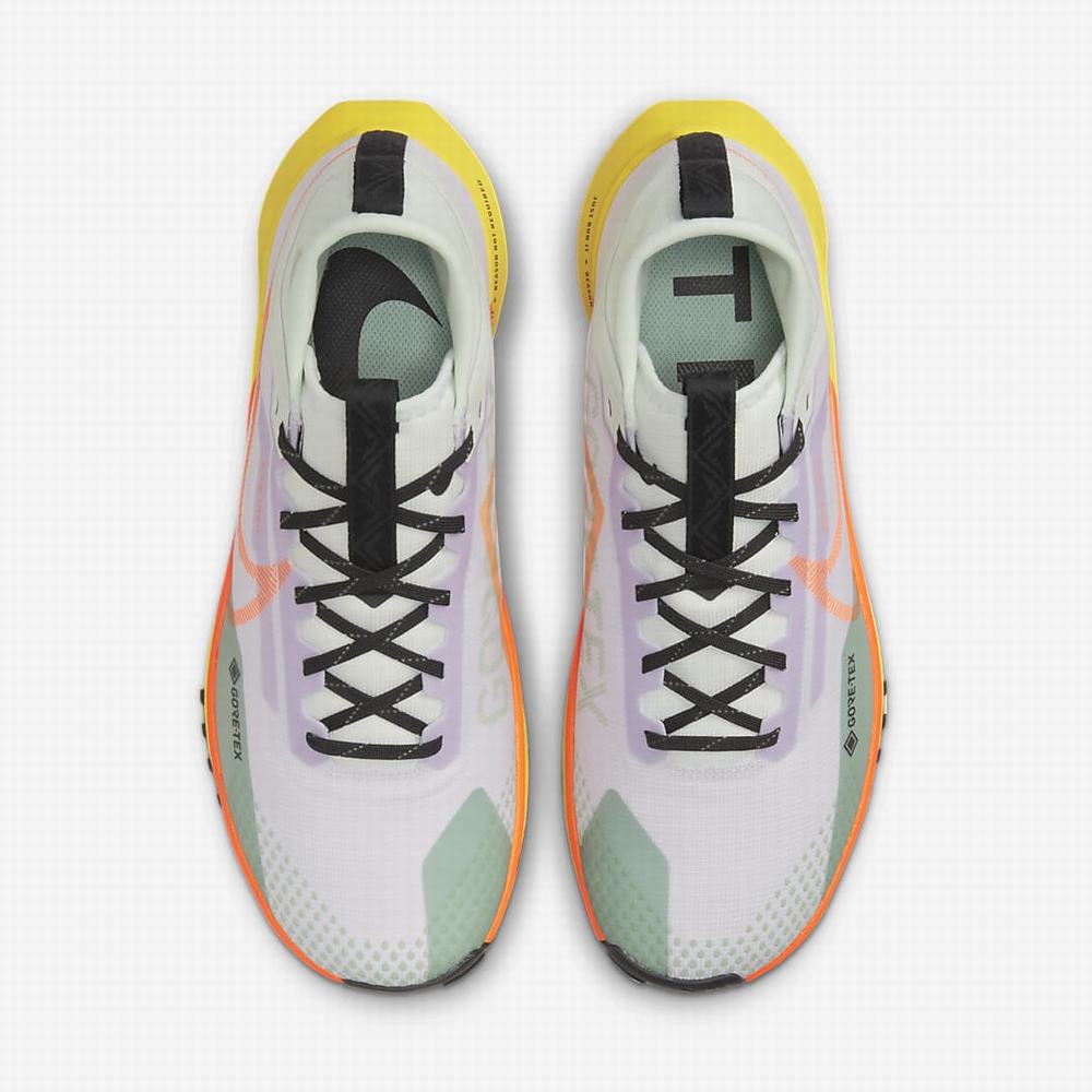 Bezecke Topanky Nike React Pegasus Trail 4 GORE-TEX Panske Nachový Zelene Žlté Oranžové | SK704296