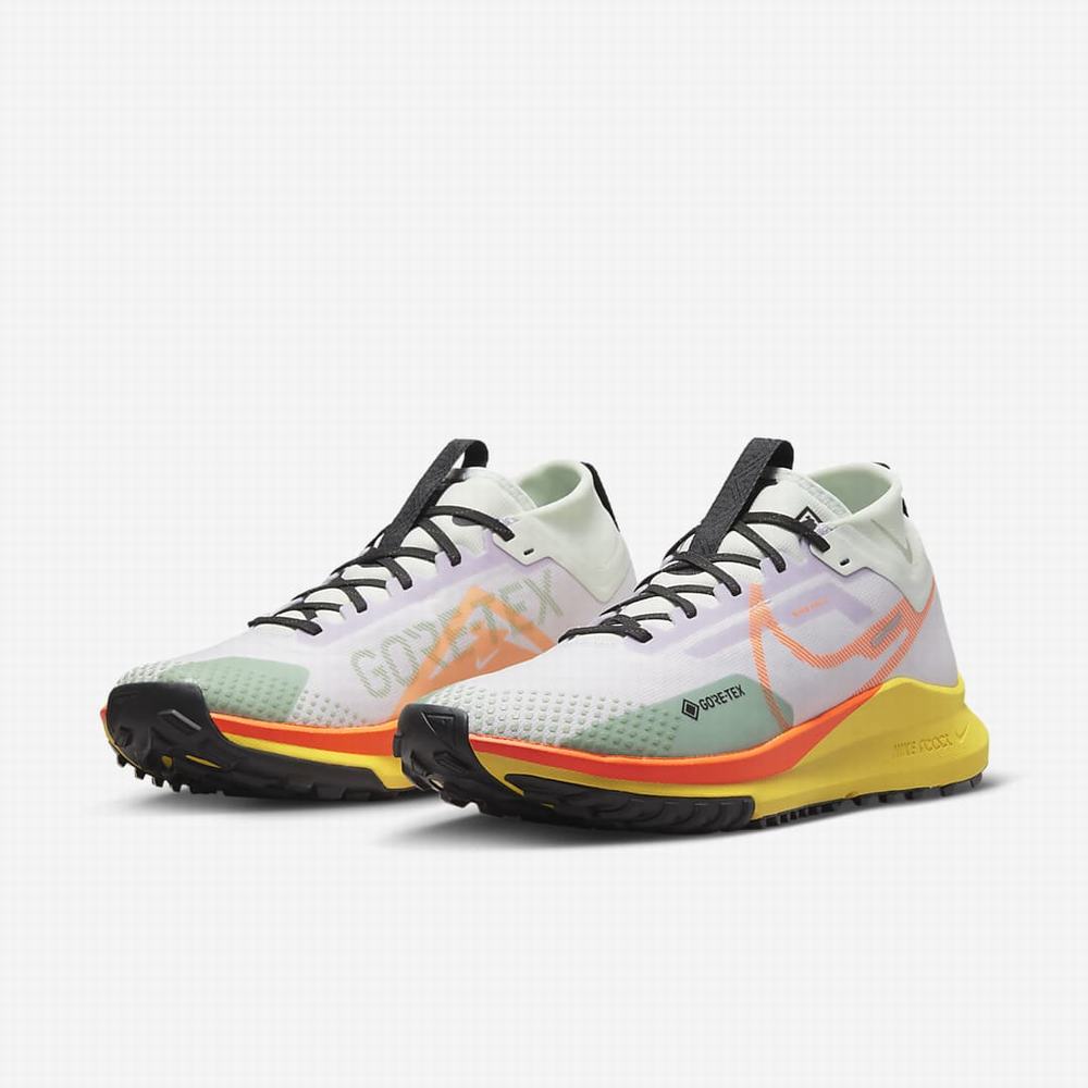 Bezecke Topanky Nike React Pegasus Trail 4 GORE-TEX Panske Nachový Zelene Žlté Oranžové | SK704296