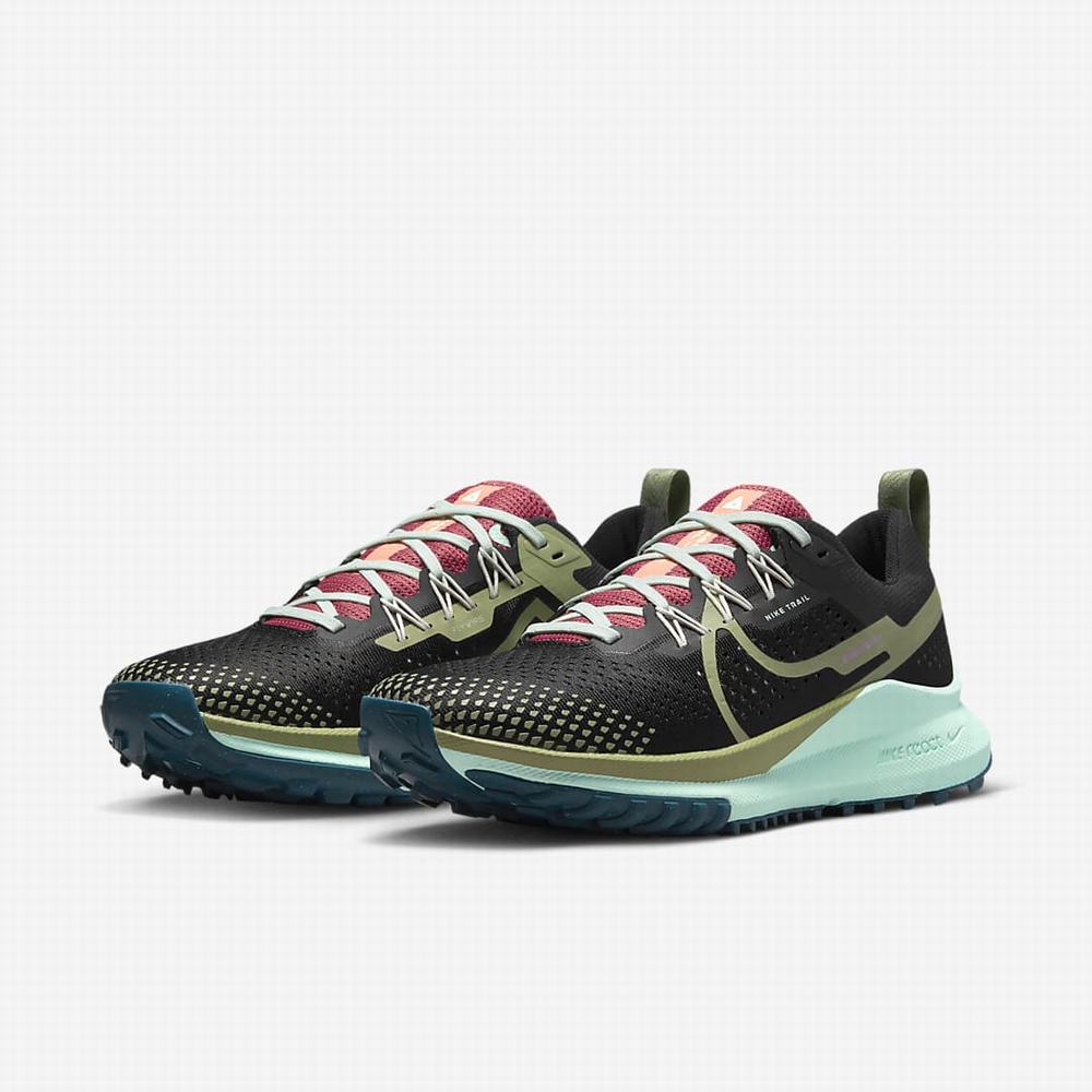 Bezecke Topanky Nike React Pegasus Trail 4 Damske Čierne Mätové | SK785341