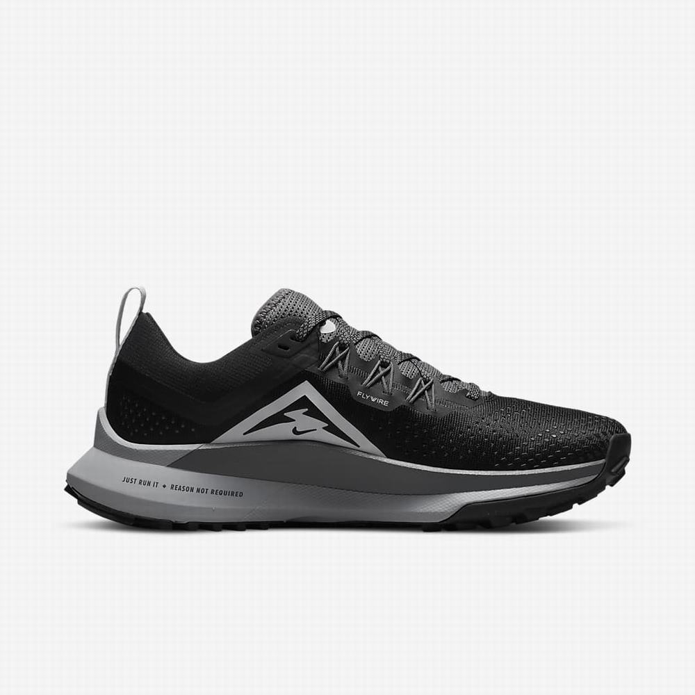 Bezecke Topanky Nike React Pegasus Trail 4 Damske Čierne Tmavo Siva Siva | SK786253