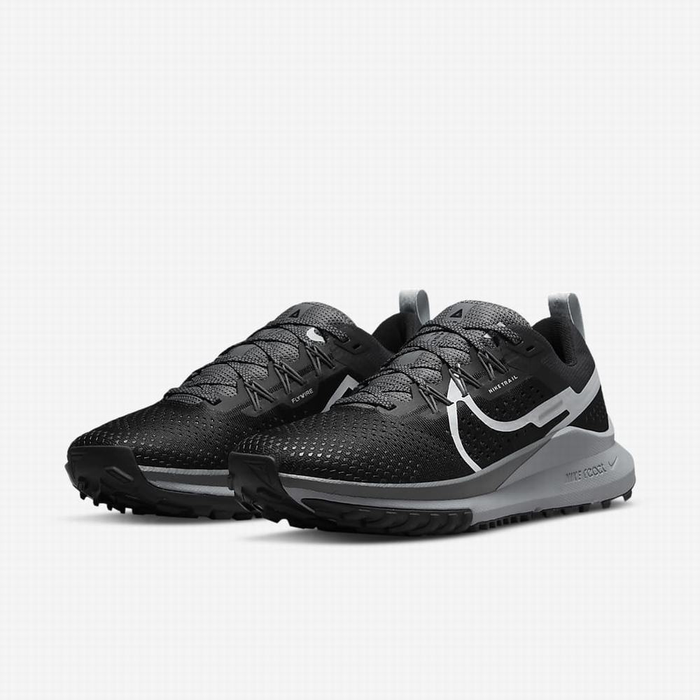 Bezecke Topanky Nike React Pegasus Trail 4 Damske Čierne Tmavo Siva Siva | SK786253