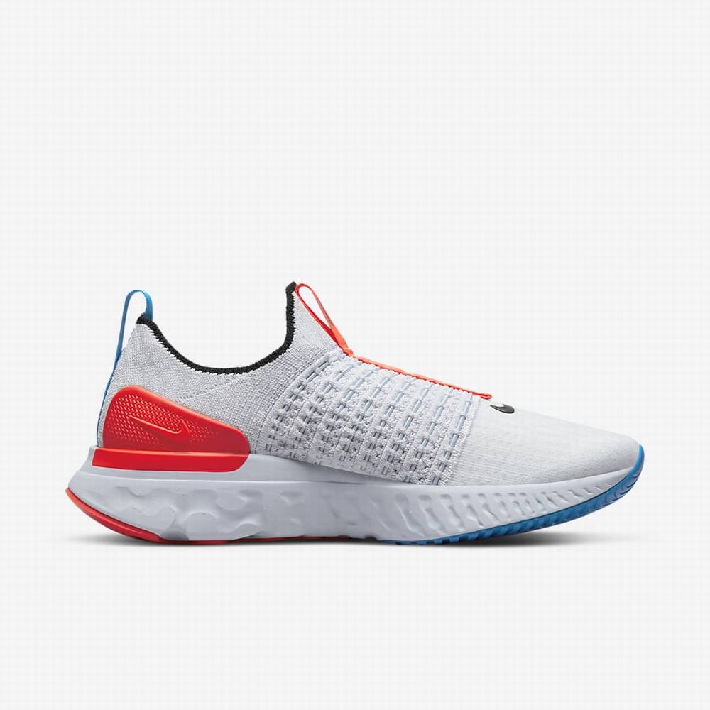 Bezecke Topanky Nike React Phantom Run Flyknit 2 Damske Siva Svetlo Červené Čierne | SK103928