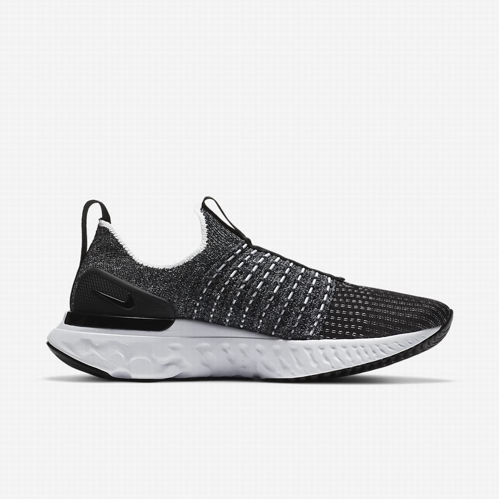 Bezecke Topanky Nike React Phantom Run Flyknit 2 Damske Čierne Biele | SK143860