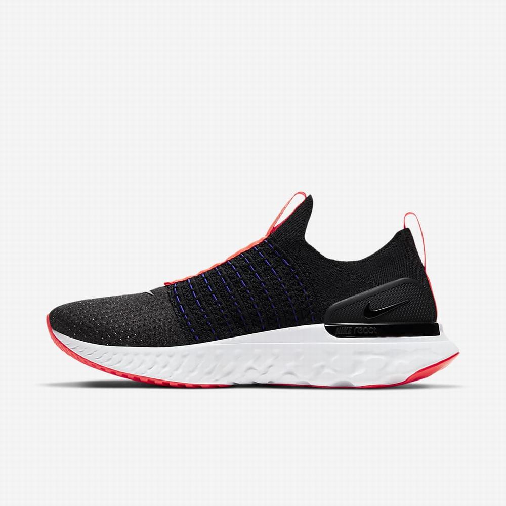 Bezecke Topanky Nike React Phantom Run Flyknit 2 Panske Čierne Svetlo Červené Čierne | SK214763