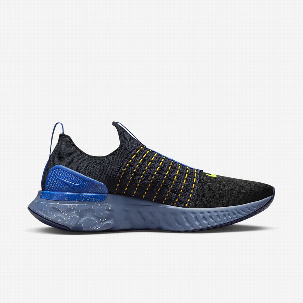 Bezecke Topanky Nike React Phantom Run Flyknit 2 Panske Čierne Kráľovská Modrá Siva | SK532178