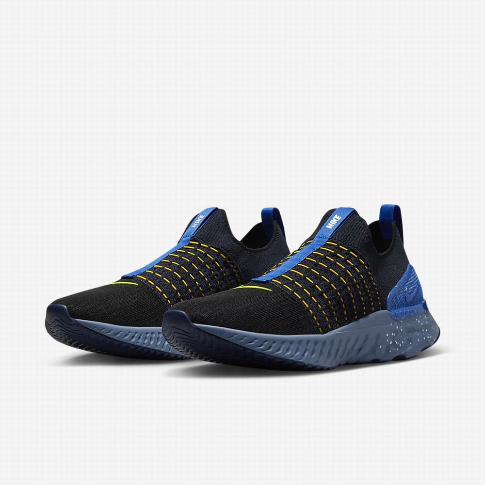 Bezecke Topanky Nike React Phantom Run Flyknit 2 Panske Čierne Kráľovská Modrá Siva | SK532178