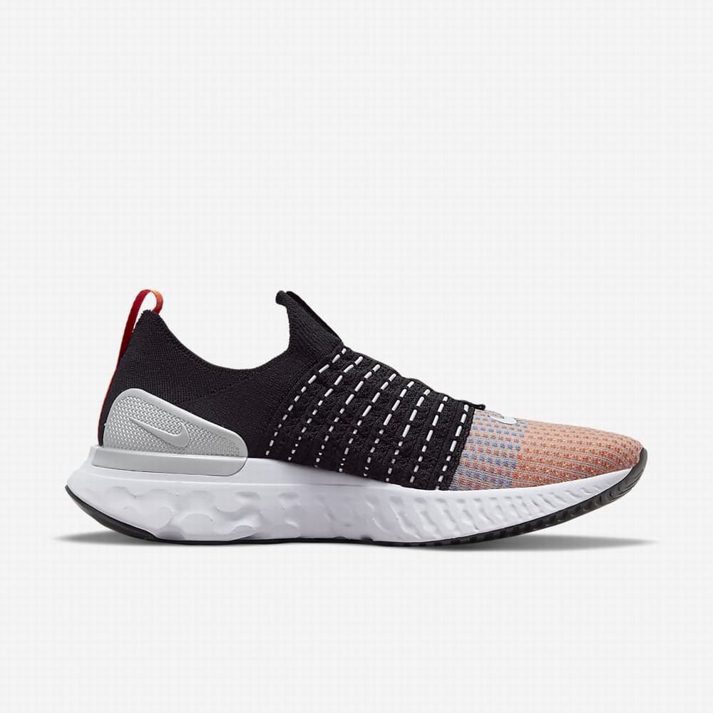 Bezecke Topanky Nike React Phantom Run Flyknit 2 Panske Čierne Oranžové Zelene Biele | SK706438