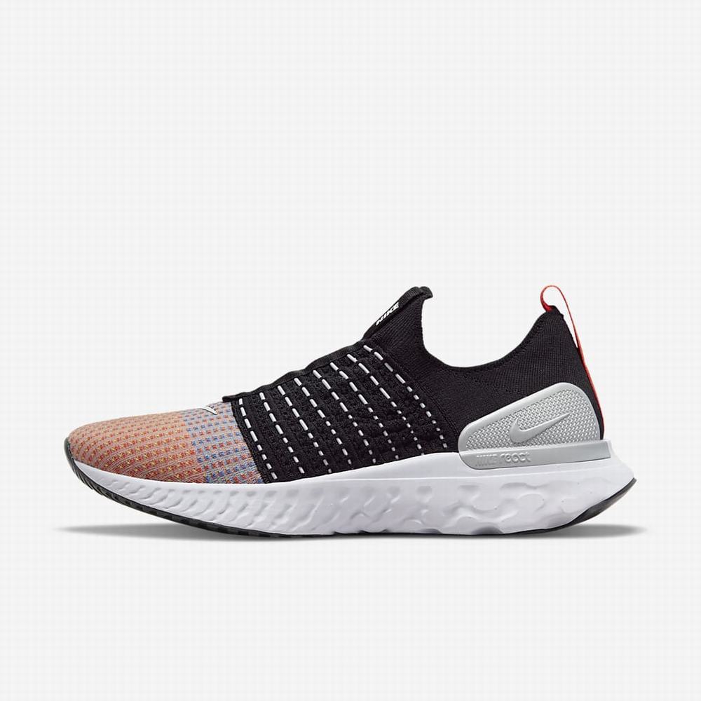 Bezecke Topanky Nike React Phantom Run Flyknit 2 Panske Čierne Oranžové Zelene Biele | SK706438