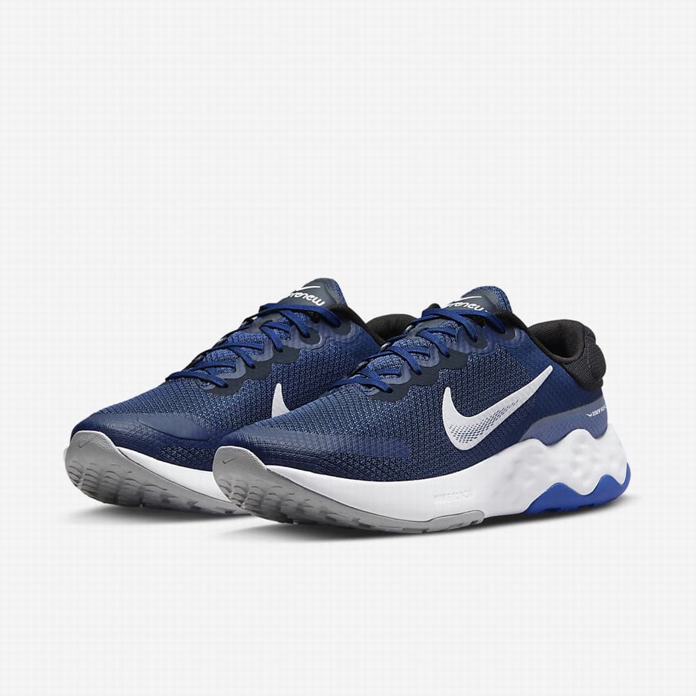 Bezecke Topanky Nike Renew Ride 3 Panske Námornícka Modrá Čierne Tmavo Obsidian Siva | SK275968