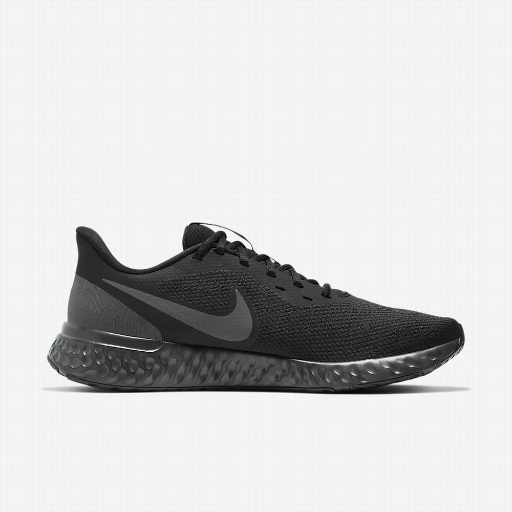 Bezecke Topanky Nike Revolution 5 Panske Čierne Tmavo Siva | SK086197