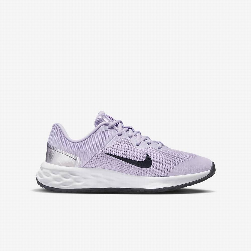 Bezecke Topanky Nike Revolution 6 Detske Nachový Metal Strieborne Nachový Modre | SK641923