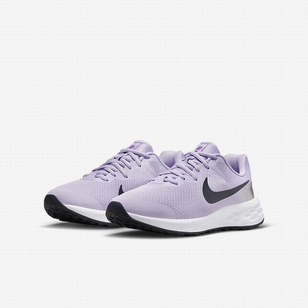 Bezecke Topanky Nike Revolution 6 Detske Nachový Metal Strieborne Nachový Modre | SK641923