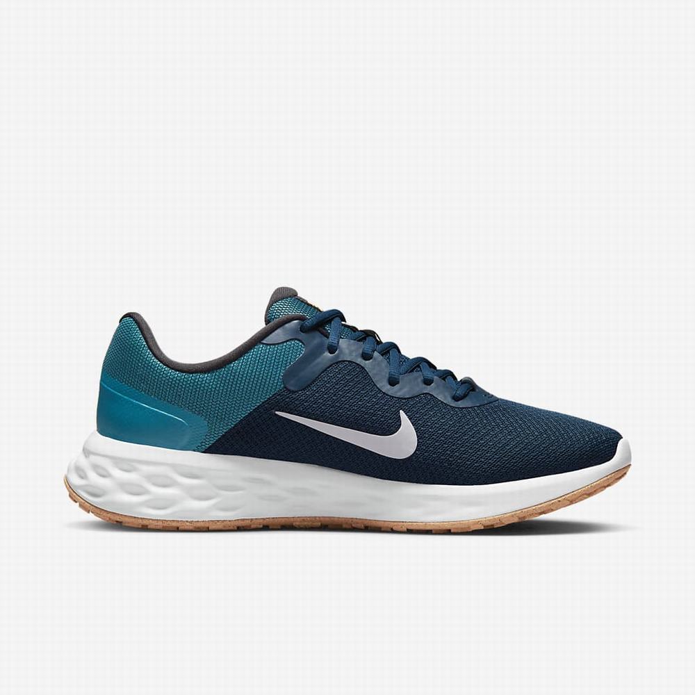 Bezecke Topanky Nike Revolution 6 Next Nature Panske Modre Čierne Biele | SK372694