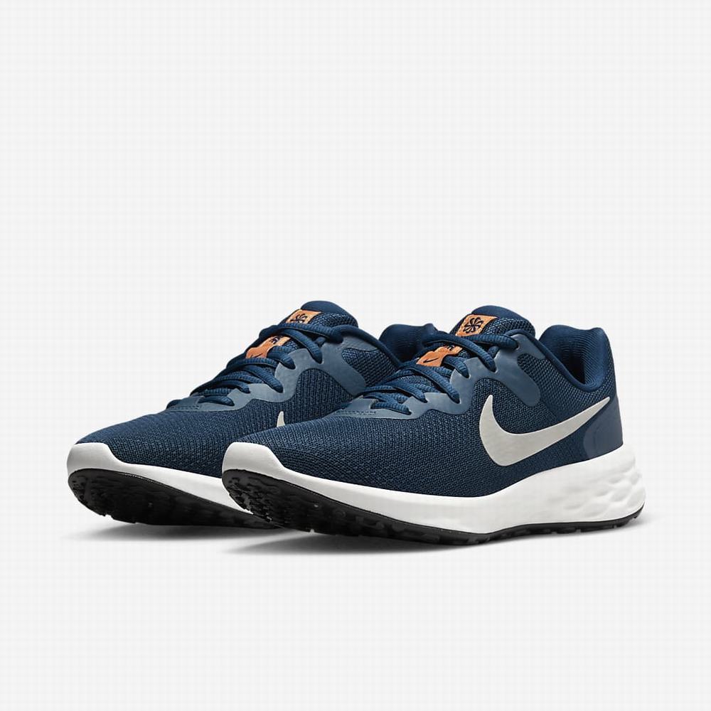 Bezecke Topanky Nike Revolution 6 Next Nature Damske Modre Oranžové Biele | SK528461