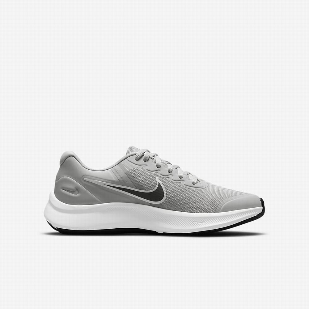 Bezecke Topanky Nike Star Runner 3 Detske Svetlo Siva Siva Čierne | SK091627