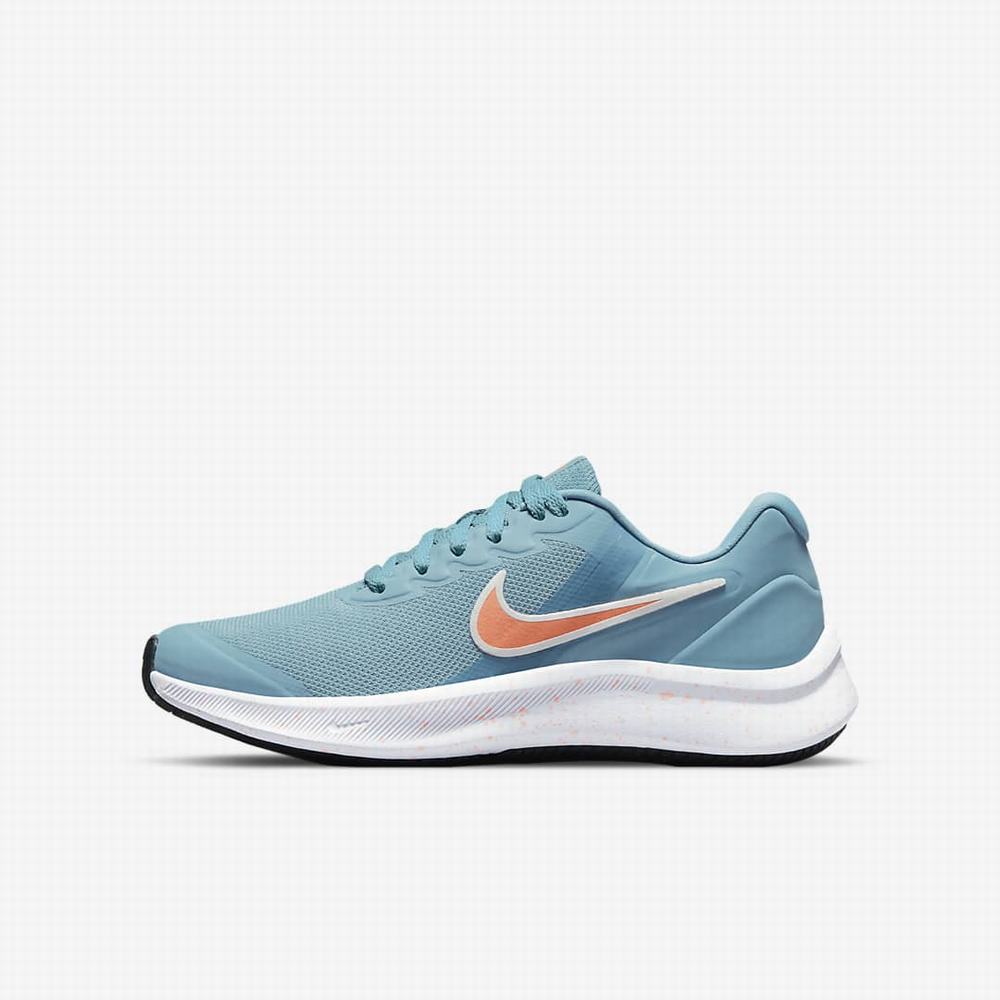 Bezecke Topanky Nike Star Runner 3 Detske Modre Červené | SK945620