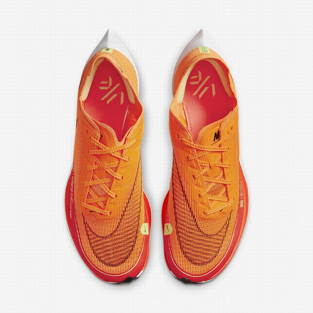 Bezecke Topanky Nike Vaporfly NEXT% 2 Panske Oranžové Svetlo Červené Biele Čierne | SK826034