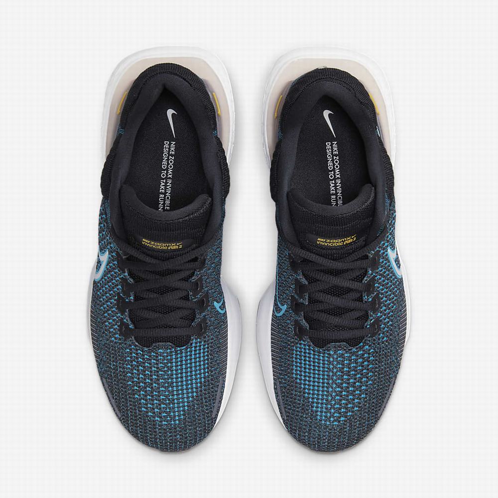 Bezecke Topanky Nike ZoomX Invincible Run Flyknit 2 Panske Čierne Modre Biele | SK238419