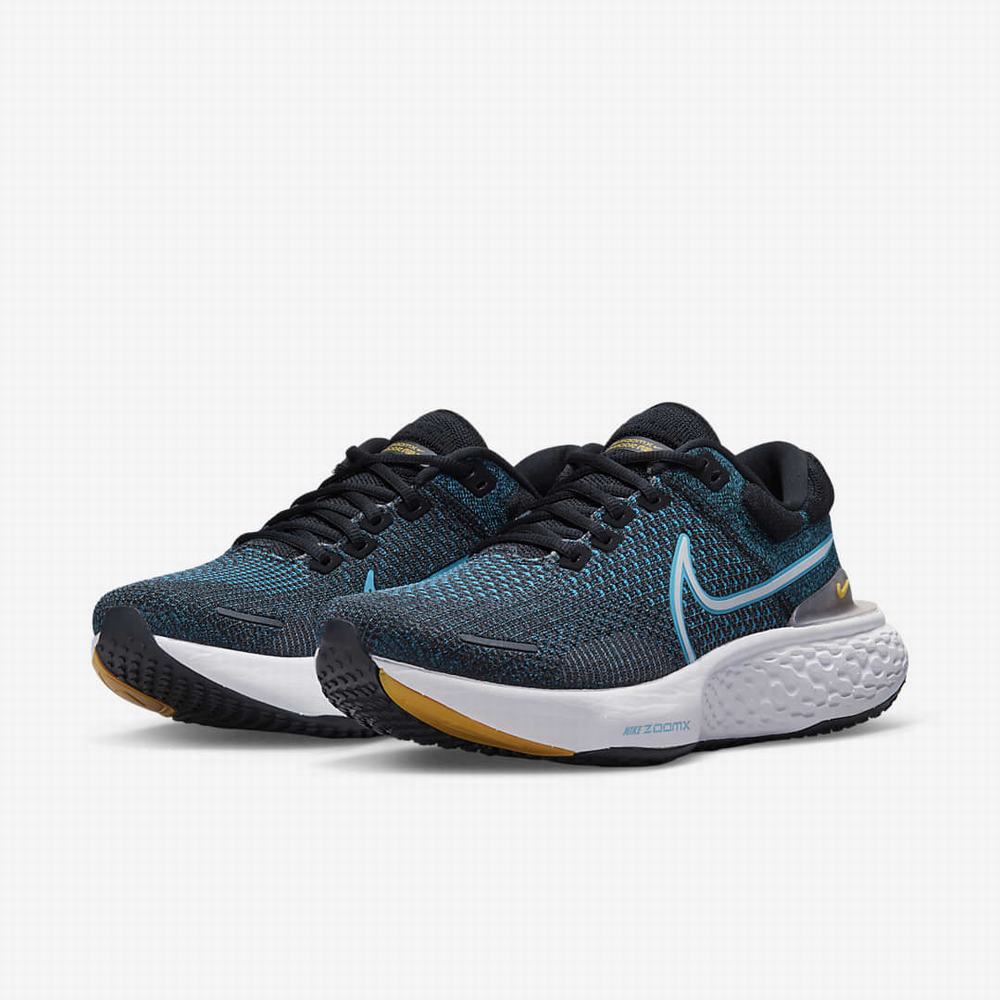 Bezecke Topanky Nike ZoomX Invincible Run Flyknit 2 Panske Čierne Modre Biele | SK238419