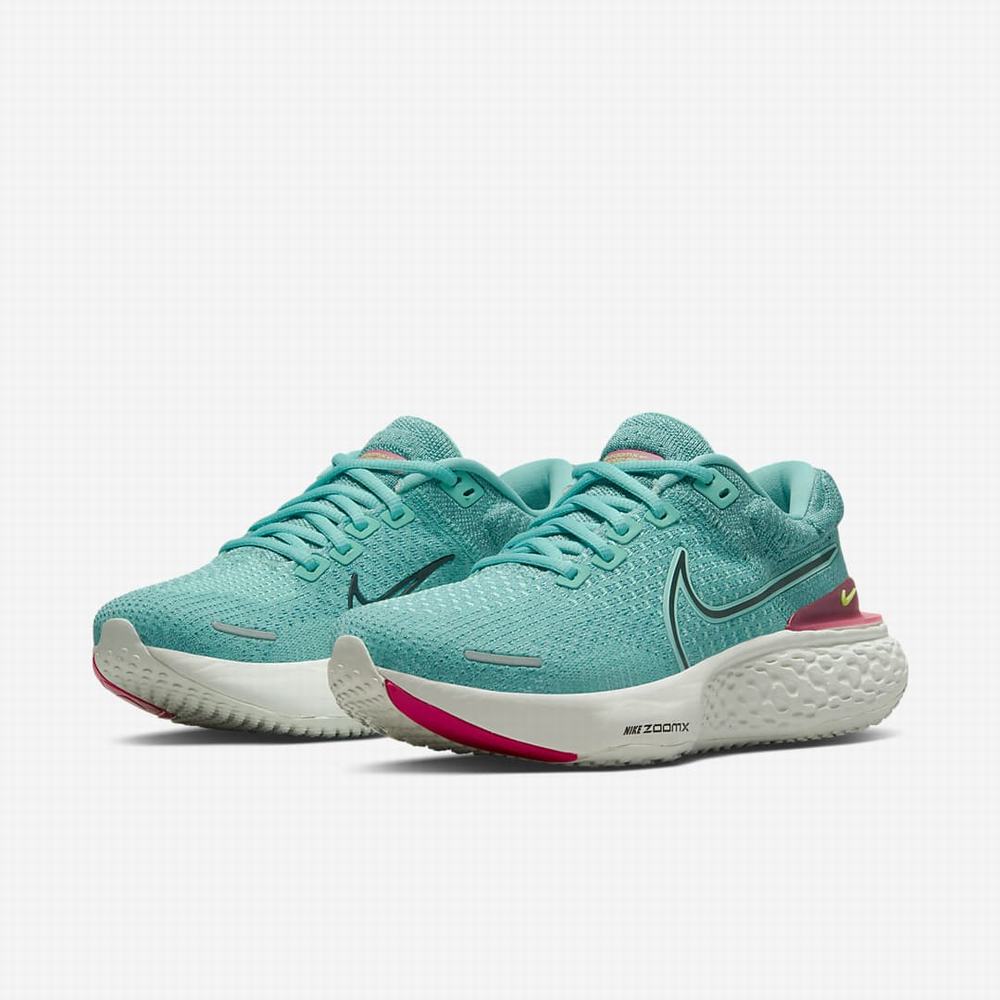 Bezecke Topanky Nike ZoomX Invincible Run Flyknit 2 Damske Modre Svetlomodrá Tyrkysové Ruzove Zelene Čierne | SK271539