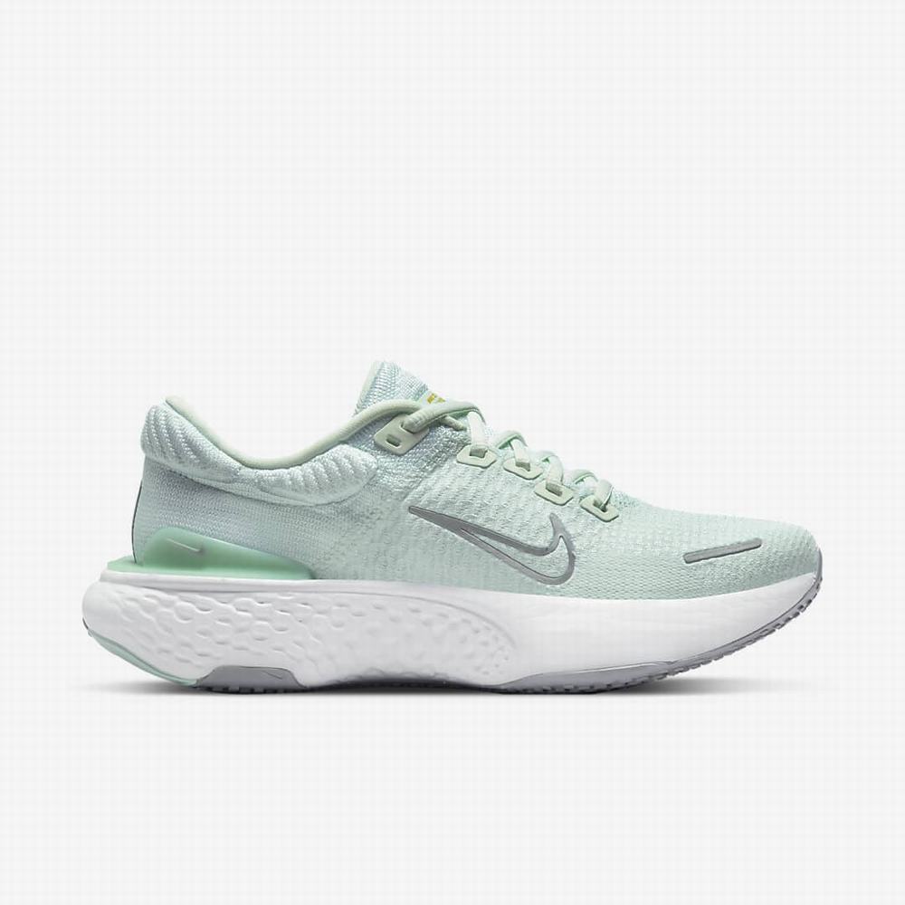 Bezecke Topanky Nike ZoomX Invincible Run Flyknit 2 Damske Zelene Metal Strieborne Mätové Biele | SK820743