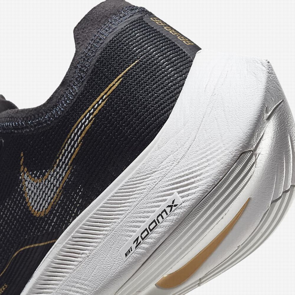 Bezecke Topanky Nike ZoomX Vaporfly NEXT% 2 Panske Čierne Metal Zlate Biele | SK046759