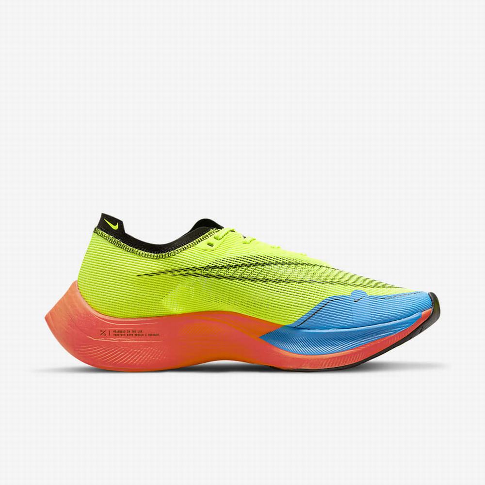 Bezecke Topanky Nike ZoomX Vaporfly NEXT% 2 Panske Zelene Svetlo Červené Svetlo Modre Čierne | SK205314