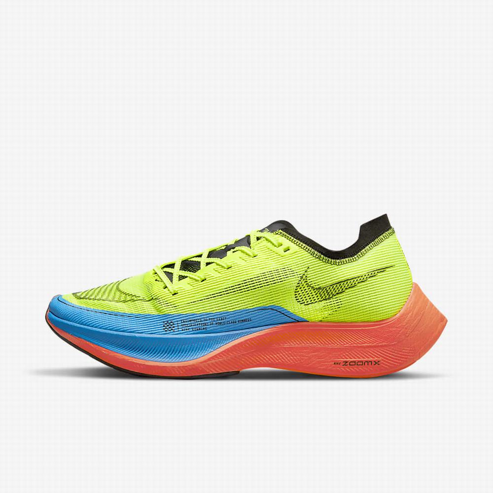 Bezecke Topanky Nike ZoomX Vaporfly NEXT% 2 Panske Zelene Svetlo Červené Svetlo Modre Čierne | SK205314