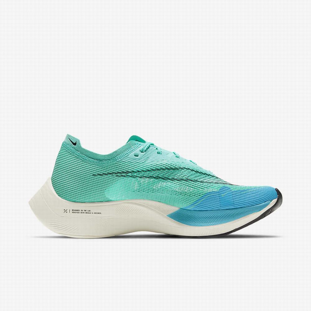 Bezecke Topanky Nike ZoomX Vaporfly NEXT% 2 Damske Zelene Modre Biele Čierne | SK290675