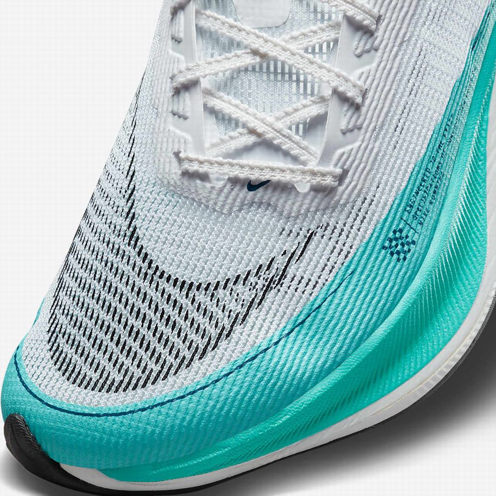 Bezecke Topanky Nike ZoomX Vaporfly NEXT% 2 Damske Biele Zelene Modre Svetlomodrá Tyrkysové Čierne | SK360291