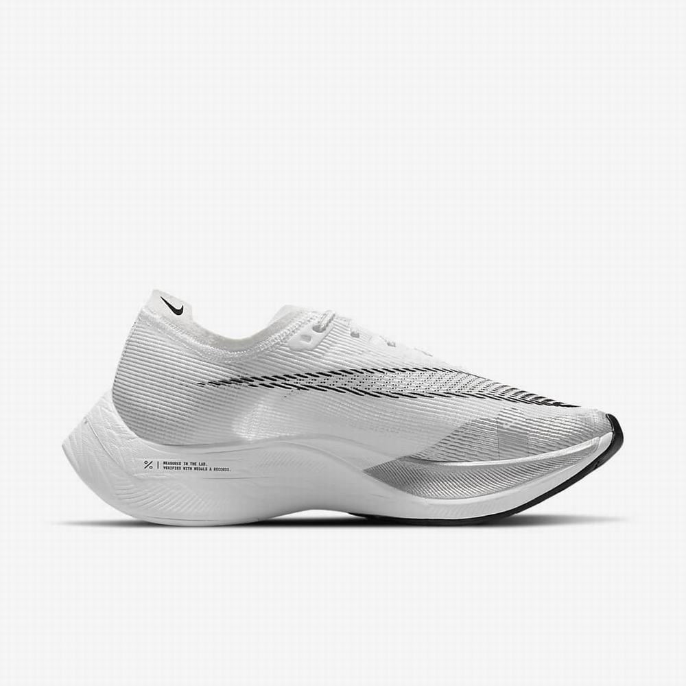 Bezecke Topanky Nike ZoomX Vaporfly NEXT% 2 Damske Biele Metal Strieborne Čierne | SK370148