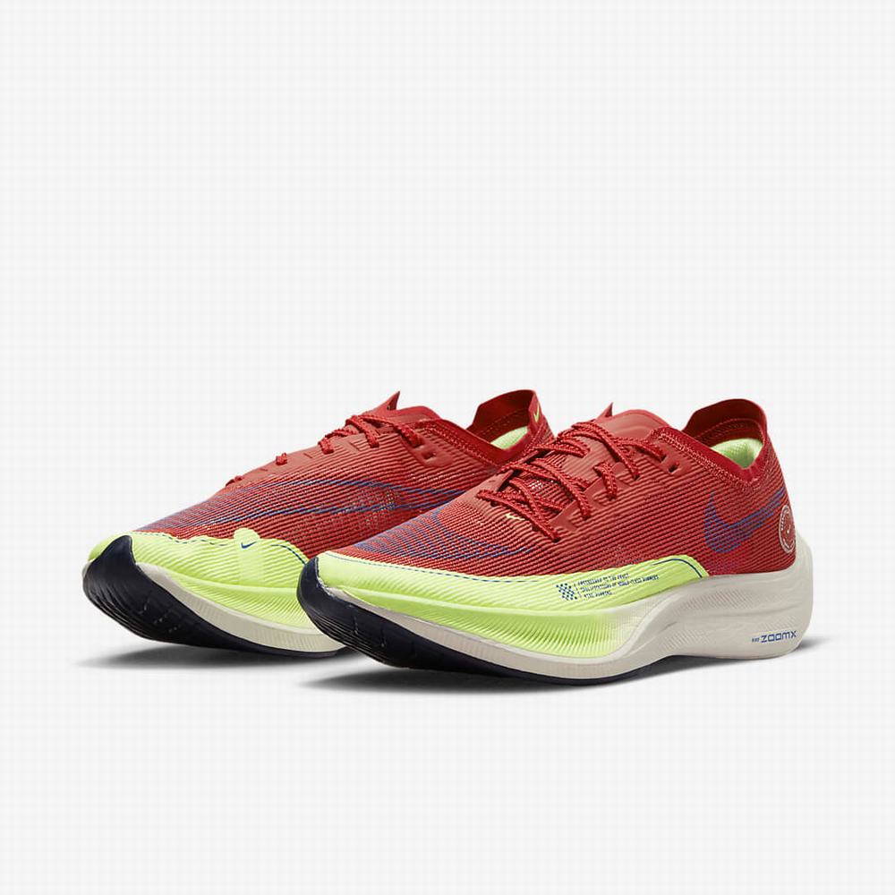 Bezecke Topanky Nike ZoomX Vaporfly NEXT% 2 Panske Červené Zelene Kráľovská Modrá | SK380471