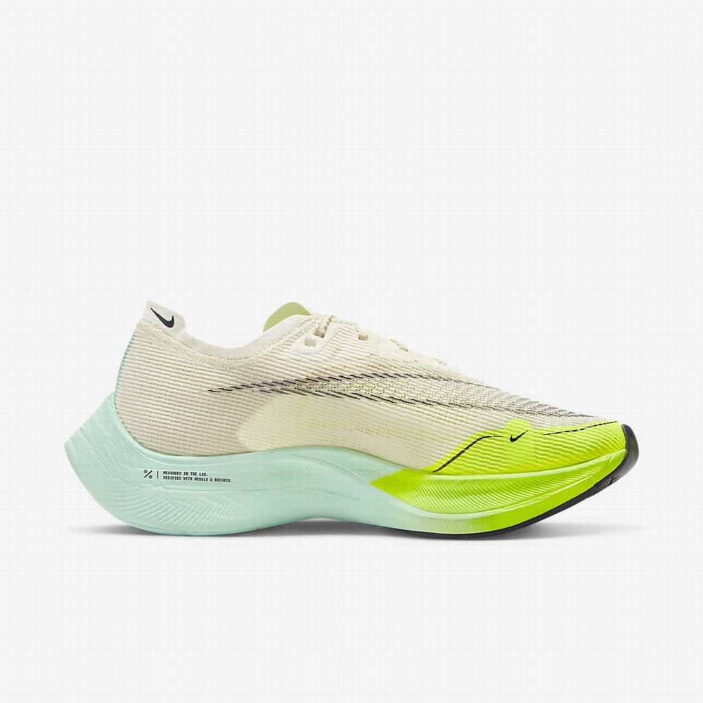 Bezecke Topanky Nike ZoomX Vaporfly NEXT% 2 Damske Béžové Zelene Mätové Nachový | SK472896