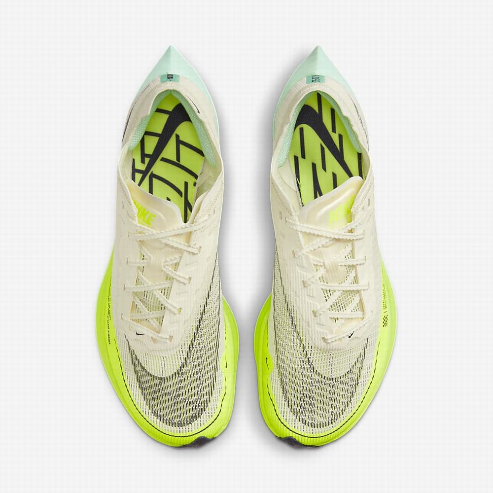 Bezecke Topanky Nike ZoomX Vaporfly NEXT% 2 Damske Béžové Zelene Mätové Nachový | SK472896