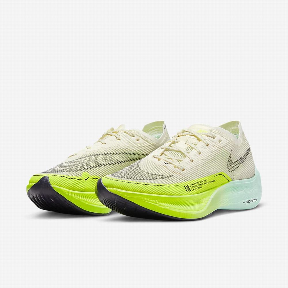 Bezecke Topanky Nike ZoomX Vaporfly NEXT% 2 Damske Béžové Zelene Mätové Nachový | SK472896