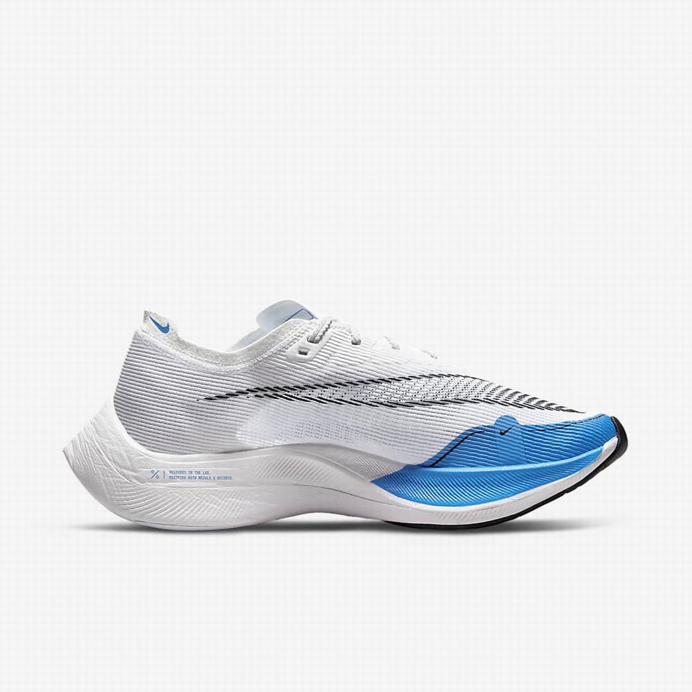 Bezecke Topanky Nike ZoomX Vaporfly NEXT% 2 Panske Biele Čierne Modre | SK586219